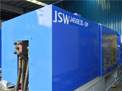 Second-hand injection molding machine, steel JSW - 450 (hydraulic press)